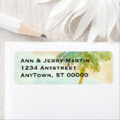 Typisches Etikett für tropische Palmen (Insitu)