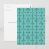 Typisches lateinisches Kreuz Postkarte (Vorne/Hinten)