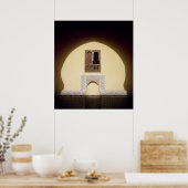 Typisches marokkanisches Fenster Poster (Küche)