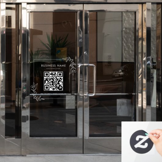 Typisches QR-Code-Zeichenfenster für benutzerdefin Fensteraufkleber (Büro Tür)