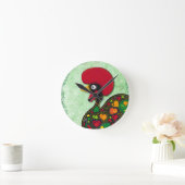 Typisches Raster von Barcelos Runde Wanduhr (Zuhause)