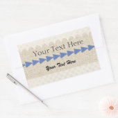 Typisches, Texturiertes Arrow-Label Rechteckiger Aufkleber (Umschlag)