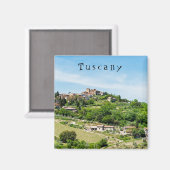 Typisches traditionelles Dorf in der Toskana - Ita Magnet (Vorderseite/Rückseite)