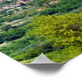 Typisches traditionelles Dorf in der Toskana - Ita Poster (Ecke)