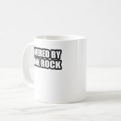 Typmädchen ANGETRIEBEN DURCH PUNKfelsen-Musik Kaffeetasse (Vorderseite Links)