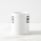 Typmädchen ANGETRIEBEN DURCH PUNKfelsen-Musik Kaffeetasse (Mittel)