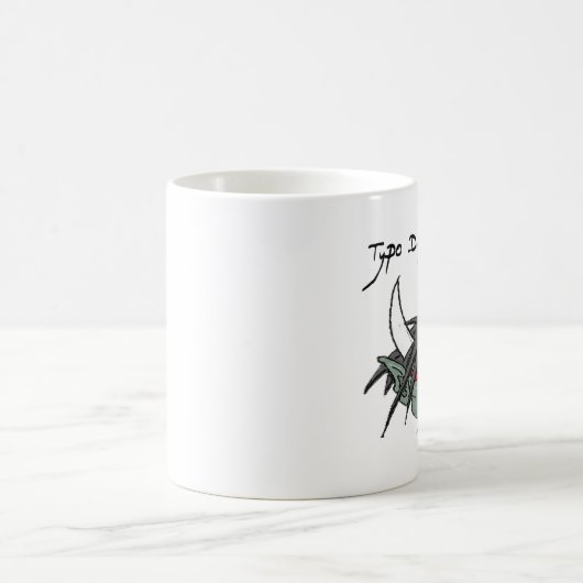 Typo-Dämon-Tasse: Rechtschreibüberprüfung Kaffeetasse (Mittel)