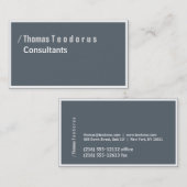 Typo und grau visitenkarte (Vorne/Hinten)