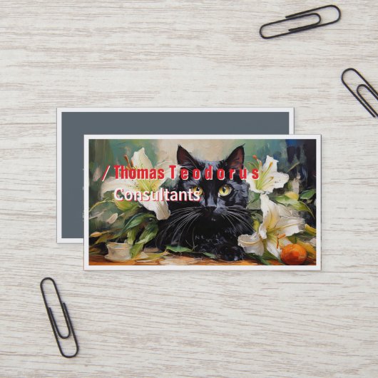 Typo und grau visitenkarte (Vorderseite/Rückseite Beispiel)