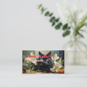 Typo und grau visitenkarte (Stehend Vorderseite)