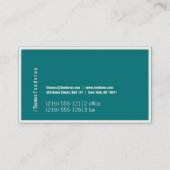 Typo und grün visitenkarte (Rückseite)