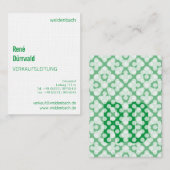 Typodiagramme Visitenkarten Visitenkarte (Vorne/Hinten)