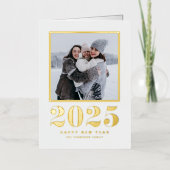 Typografie 2025 - Frohes Neues Jahr Foto (Vorderseite)