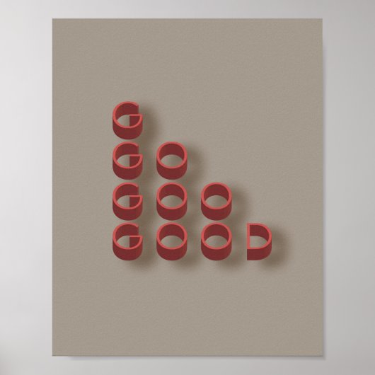 typografie_4_sehr gutes mattes Poster (Vorne)