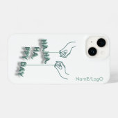 typografie_7_ha,ha,ha,ppy day_2 iPhone case iPhone Hülle (Rückseite (Horizontal))