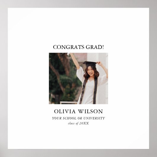 Typografie Abschluss Gast Signature Poster (Vorne)