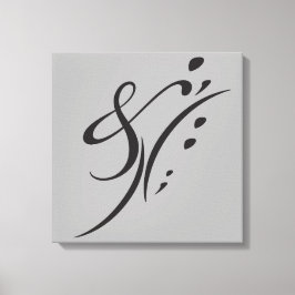 Typografie (Abstrakte Zusammensetzung) Leinwanddruck