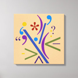 Typografie (Abstrakte Zusammensetzung) Leinwanddruck