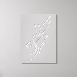 Typografie (Abstrakte Zusammensetzung) Leinwanddruck