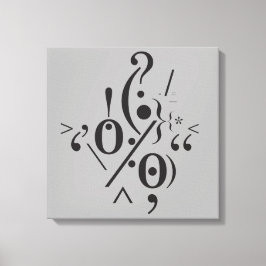 Typografie (Abstrakte Zusammensetzung) Leinwanddruck