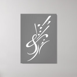 Typografie (Abstrakte Zusammensetzung) Leinwanddruck