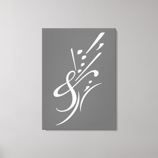 Typografie (Abstrakte Zusammensetzung) Leinwanddruck (Vorderseite)