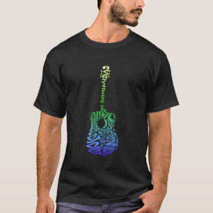 Typografie-Akustikgitarre Men´s T - T-Shirt