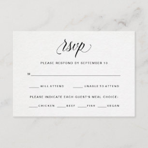 Typografie auf dem UAWG Wasserfarbpapier   Wahl RSVP Karte