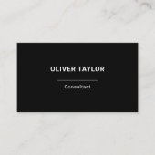 Typografie aus Minimalistischem Individuelle Name  Visitenkarte (Vorderseite)