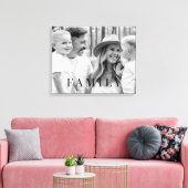 Typografie B/W Portrait Große Leinwand (Insitu (Wohnzimmer))