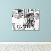 Typografie B/W Portrait Große Leinwand (Insitu (Holzboden))