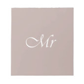 Typografie Beige Notizblock (Vorderseite)