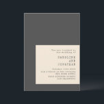 Typografie Black and White Wedding Einladung<br><div class="desc">Typografie Schwarz und Weiß Hochzeit Einladung mit UAWG Website Details.</div>