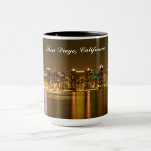 Typografie Black Gold San Diego Souvenir Tasse