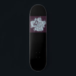 Typografie Black Skateboard<br><div class="desc">Ein tiefblaues und schwarzes Skateboard mit cooler Typografie-Gestaltung der vier Elemente: Luft,  Wasser,  Erde,  Feuer. Wie uralte Kulturen Kosmologie beschreiben.</div>