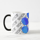 Typografie blauer Hundepflaster drucken modernen H Verwandlungstasse (Links)