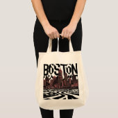 Typografie Boston City Skyline, Boston City Tragetasche (Vorderseite (Produkt))