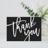 Typografie, Briefe, Brautparty, Hochzeit Dankeskarte (Stehend Vorderseite)