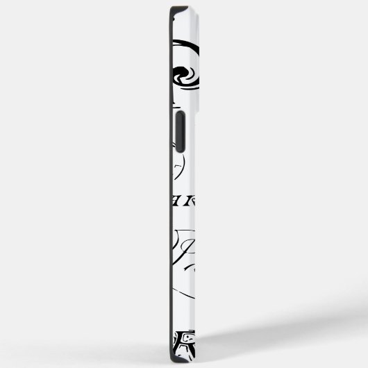 Typografie Calligrafie Paris Frankreich Eiffelturm Case-Mate iPhone Hülle (Rückseite / Rechts)