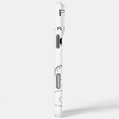 Typografie Calligrafie Paris Frankreich Eiffelturm Case-Mate iPhone Hülle (Rückseite / Rechts)