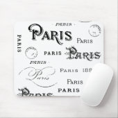 Typografie Calligrafie Paris Frankreich Eiffelturm Mousepad (Mit Mouse)