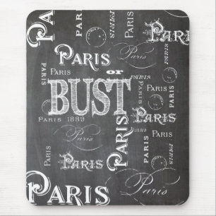 Typografie Calligrafie Paris Frankreich Eiffelturm Mousepad