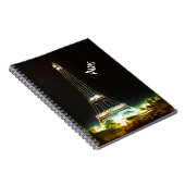 Typografie Calligrafie Paris Frankreich Eiffelturm Notizblock (Rechte Seite)