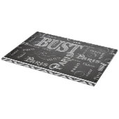 Typografie Calligrafie Paris Frankreich Eiffelturm Schneidebrett (Ecke)