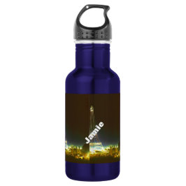 Typografie Calligrafie Paris Frankreich Eiffelturm Trinkflasche