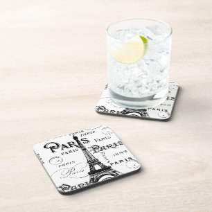 Typografie Calligrafie Paris Frankreich Eiffelturm Untersetzer
