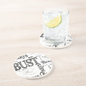 Typografie Calligrafie Paris Frankreich Eiffelturm Untersetzer (Seite)