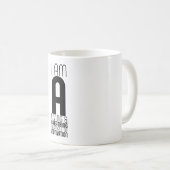 Typografie Coffee Tasse (VorderseiteRechts)
