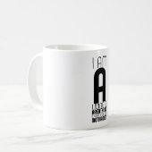 Typografie Coffee Tasse (Vorderseite Links)