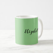 Typografie Coffee Tasse Name Sage Green (VorderseiteRechts)